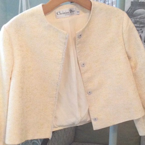 Christian Dior Yellow and White Skirt Suit - Picture 4 of 15